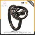 Fashionable Black Copper Jewelry Display Gold Ring Design For Girl